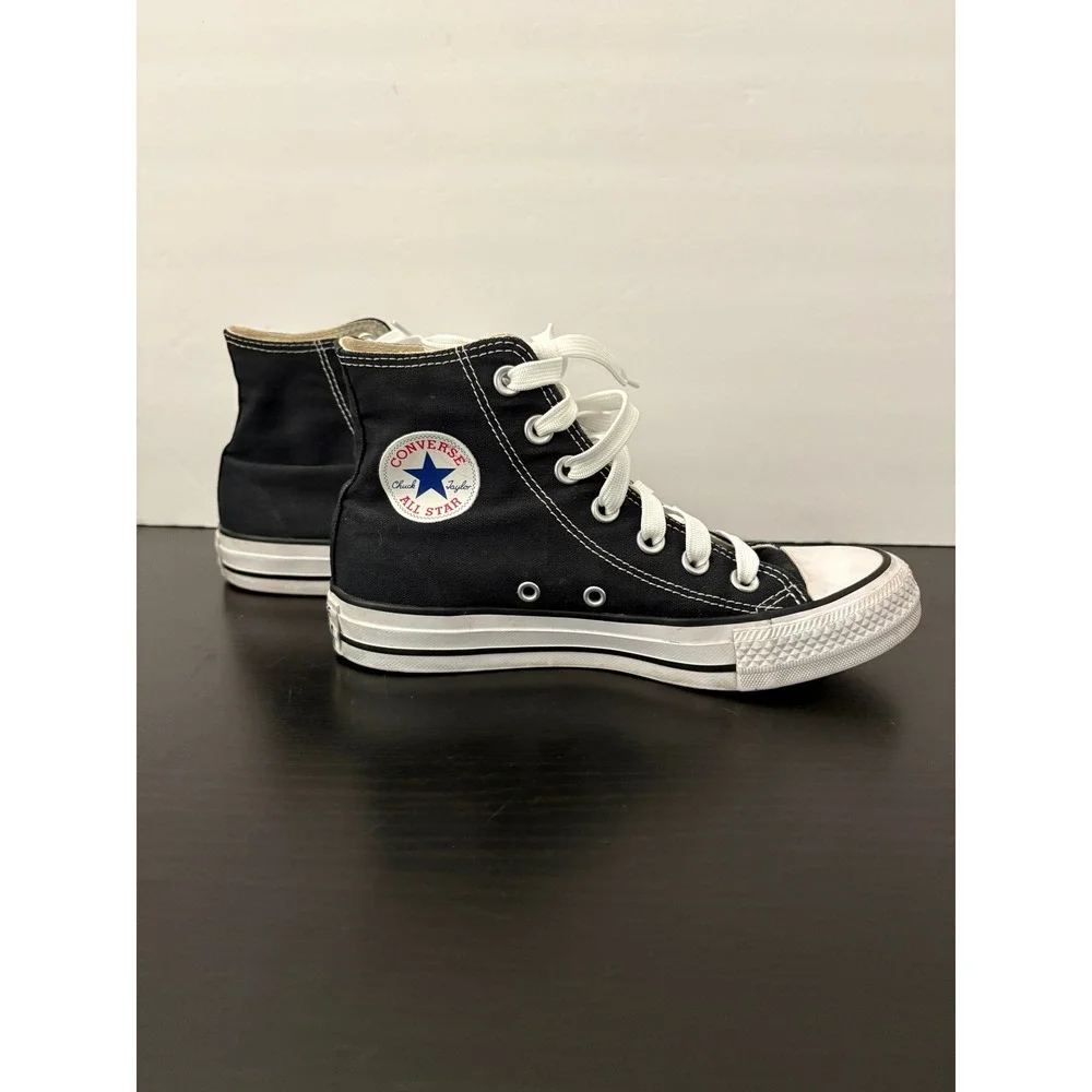 Converse High Top Sneakers Chuck Taylor All Star Size 3M/5W Black Canvas Unisex